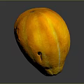 Ripe Vibrant Orange Tropical Fruit With Smooth Skin And Glossy Surface