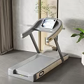 Modern Indoor Treadmill With Digital Display And Sleek Design For Home Gym Use