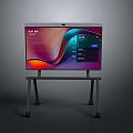 Smart Interactive Display With Adjustable Stand And Digital Interface Screen