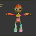 Modern Robot Assistant Small Robot Butler 3d model