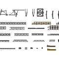 Industrial Equipment Assorted Metal Frames Structural Components And Engineering Parts