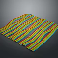 Appetizing Rainbow Striped Food Strips with Colorful Patterns and Vibrant Hues