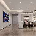 Modern Pharmacy Store Interior With Well Lit Shelves And Medical Products