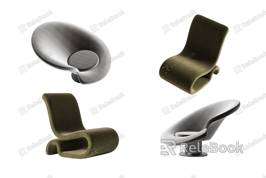 Modern shaped sofa model