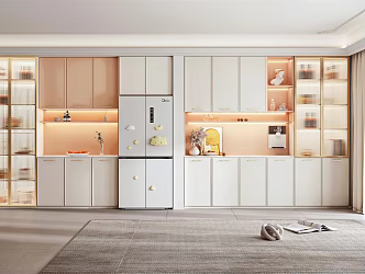 Nordic Wine Cabinet 3d model