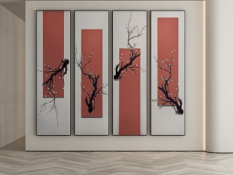 New Chinese Decorative Painting 3d model