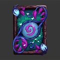 Colorful Board Game Design Featuring Blue Pink Spiral And Floral Patterns