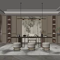 New Chinese Tea Room 3d model