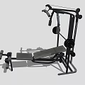 Multifunctional Home Gym Fitness Equipment With Weight Bench Barbell Rack And Dumbbells