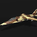 Camouflage Fighter Jet With Number 118 In 3D Rendered Design On Black Background