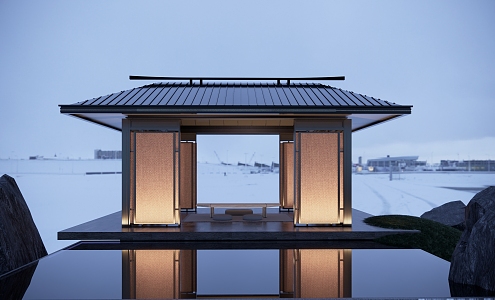 New Chinese Pavilion 3d model