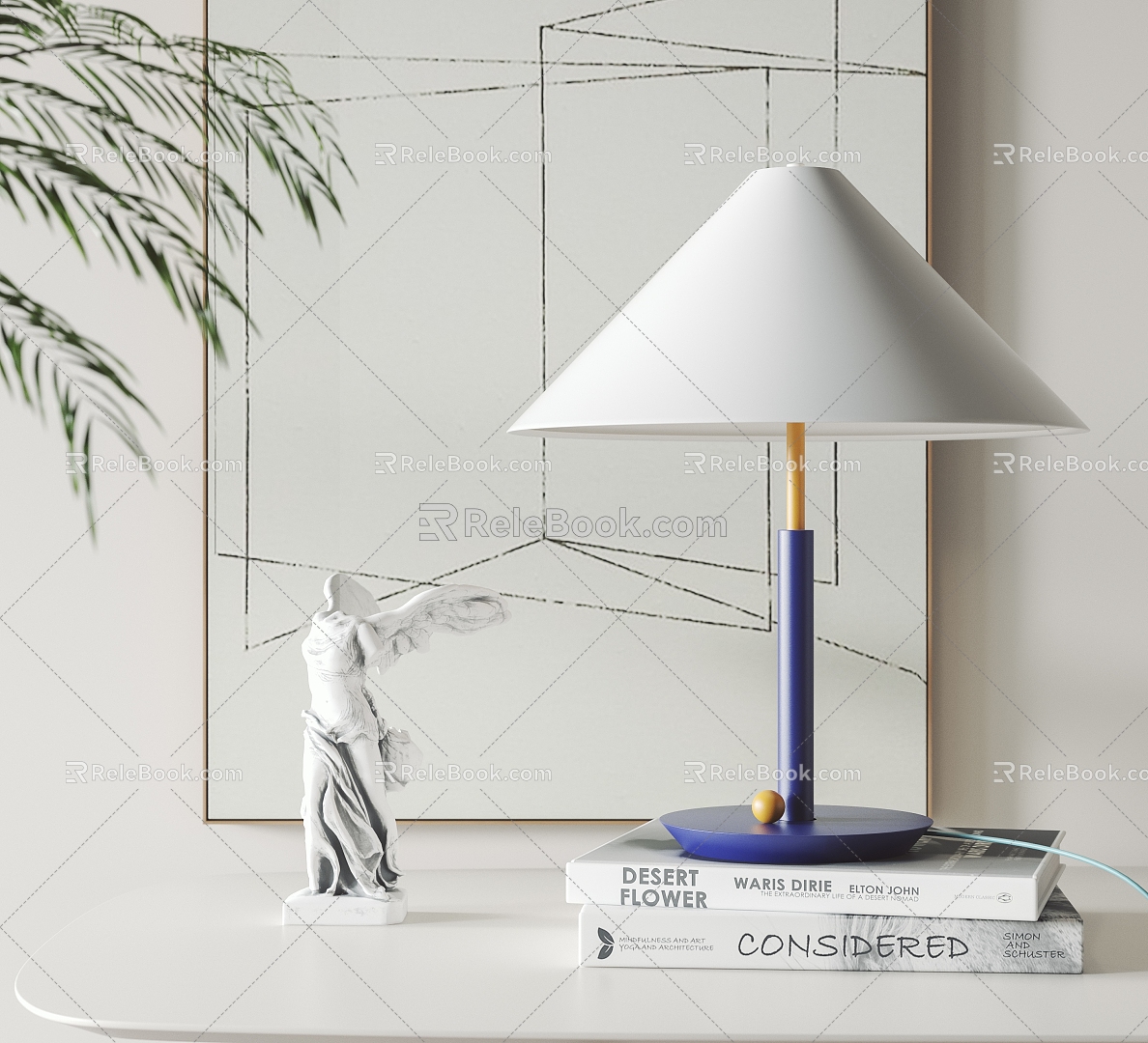 Modern table lamp 3d model