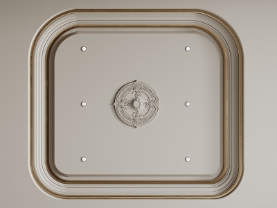 French Ceiling French Light Plate Bedroom Ceiling Guest Restaurant Ceiling 3d model