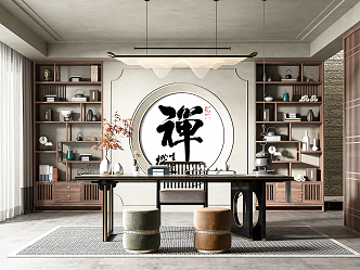 New Chinese Tea Room 3d model