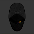Black Trucker Cap with Colorful INDRO ITTRA Logo and Mesh Back Design