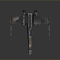 Modern fighter sci-fi fighter sci-fi fighter space fighter 3d model