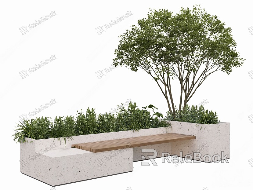 Landscape Seat Outdoor Seat Park Landscape Seat model