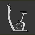 Modern Black And White Stationary Bike With Ergonomic Handlebar Adjustable Seat And Sturdy Frame