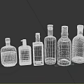 Assorted Wine Bottles and Glasses with Vibrant Colors Unique Labels and Stylish Designs