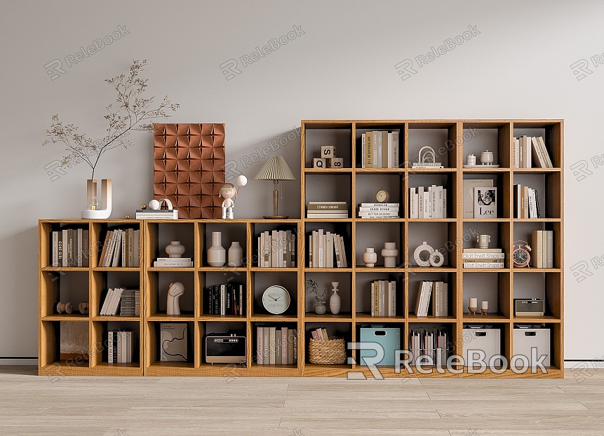 Bookcase Books Bookshelf Ornaments Book Decorative Cabinet model