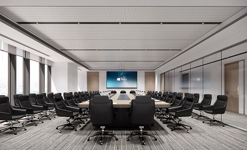 Modern Conference Room 3d model