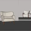 Single sofa 3d model