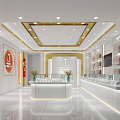 Light Luxury Jewelry Store 3d model