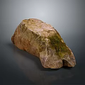 Natural Mossy Stone With Rough Surface And Organic Shape For Decorative Use
