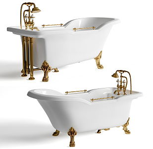 French Bathtub 3d model