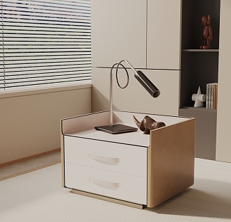 Modern bedside table 3d model