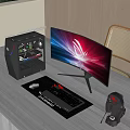modern computer 3d model