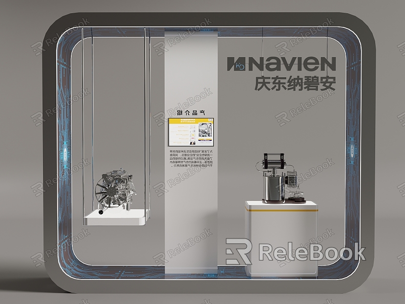 Product booth display wall model