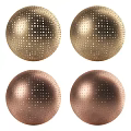 Metal Sphere Components Featuring Perforated Design and Silver Gold Copper Finishes