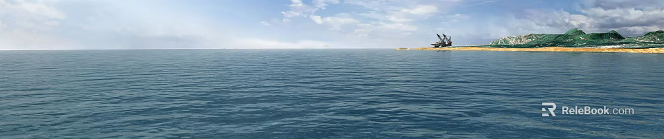 Tranquil Garden Landscape With Lush Greenery Stone Path And Water Features 3d model 