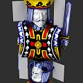 Playing Card King Character Sculpture With Crown Sword And Spades Design