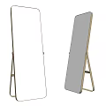 Modern Full Length Floor Mirrors With Light Metal Stand For Home Decor