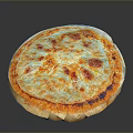 Tasty Cheesy Pizza With Golden Crust Melted Cheese And Fresh Tomato Sauce
