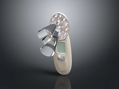 Handheld Beauty Device With LED Lights And Digital Display For Skin Care 3d model