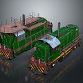 vintage train steam train train carriage locomotive head steam car carriage train modern vehicle 3d model