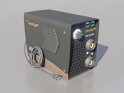 Dark LIVRON Electronic Device With Control Knobs Ports And Power Cable 3d model