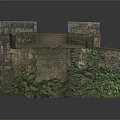 Ancient Stone Bridge Structure With Multiple Arches And Moss Covered Parapets