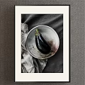 Organic Fresh Cauliflower With Green Leaves On Ceramic Plate And Gray Cloth