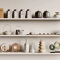 New Chinese Tea Set 3d model