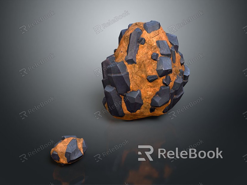 Rock Rock Block Rock Block Rock Specimen Boulder Big Stone Block Rock Stratum Rock Stratum Rock Stratum Rock model