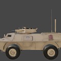 Guardian Armored Security Vehicle 3d model