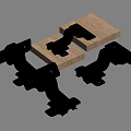 Durable Metal Hinges And Wooden Boards For Furniture Door And Cabinet Fittings