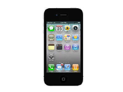 Black Smartphone Home Screen With Various App Icons And Interface Elements 3d model
