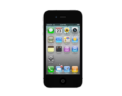 Black Smartphone Home Screen With Various App Icons And Interface Elements 3d model