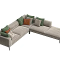 Modern Combination Sofa Combination 3d model