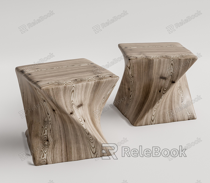 Modern Stool Log Ottoman model